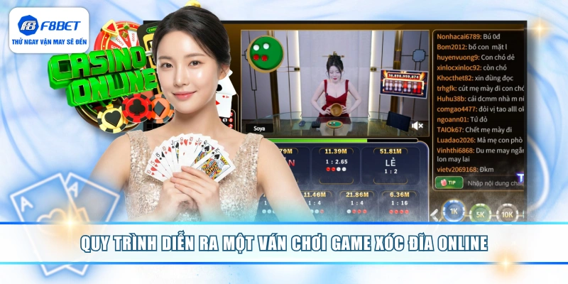 Quy trình diễn ra một ván chơi game Xóc Đĩa online